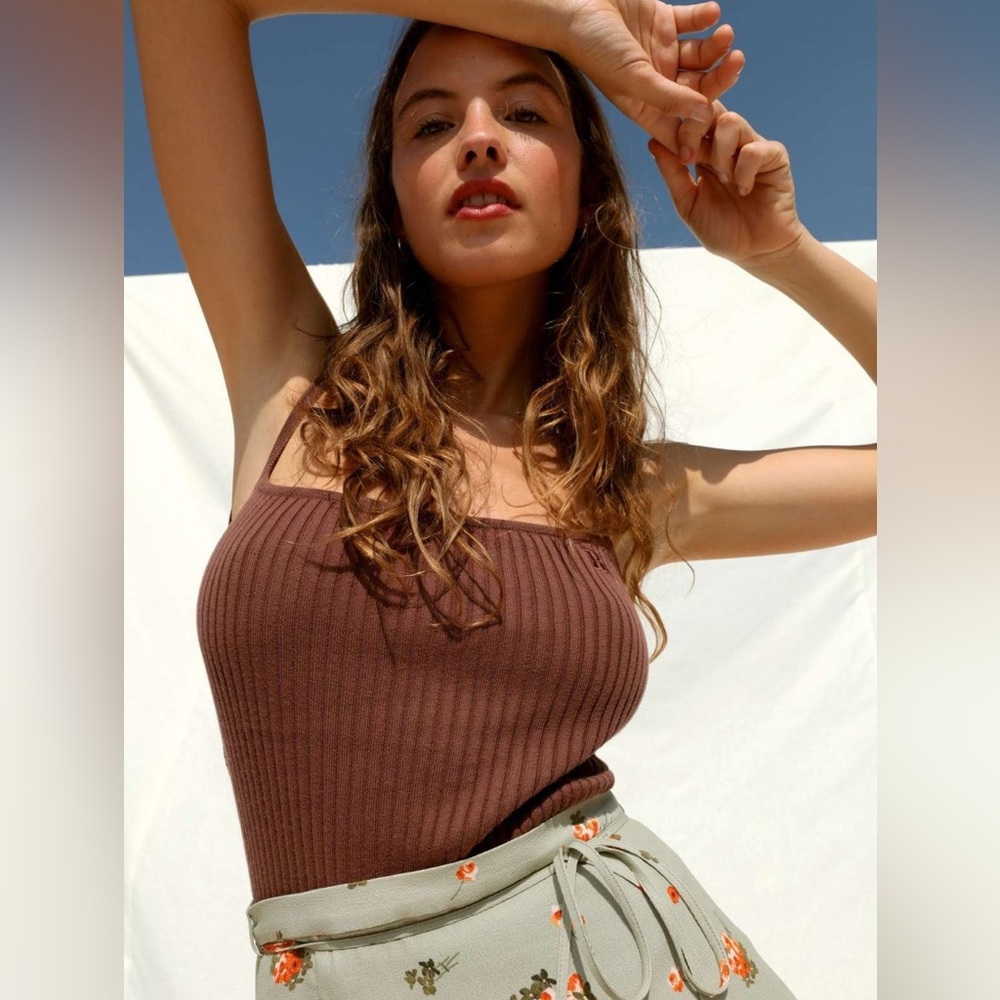 Rouje Yan Top in Brown Size FR 34